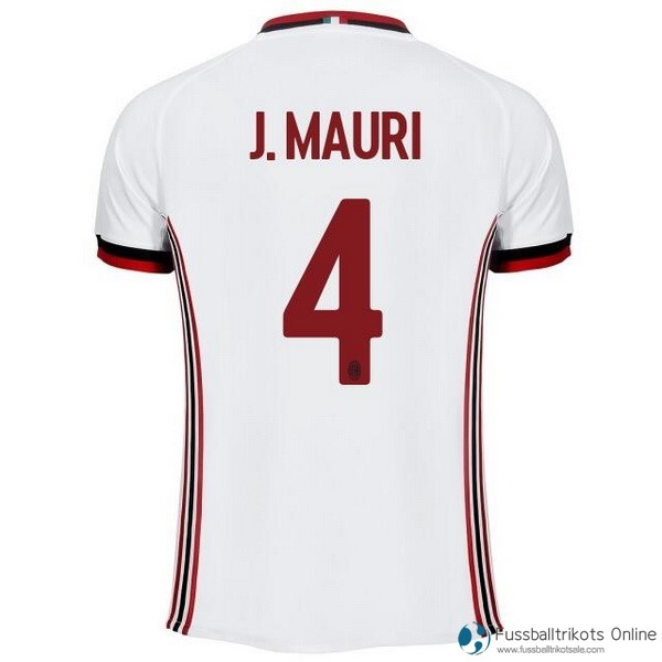 AC Milan Trikot Auswarts J.Mauri 2017-18 Fussballtrikots Günstig